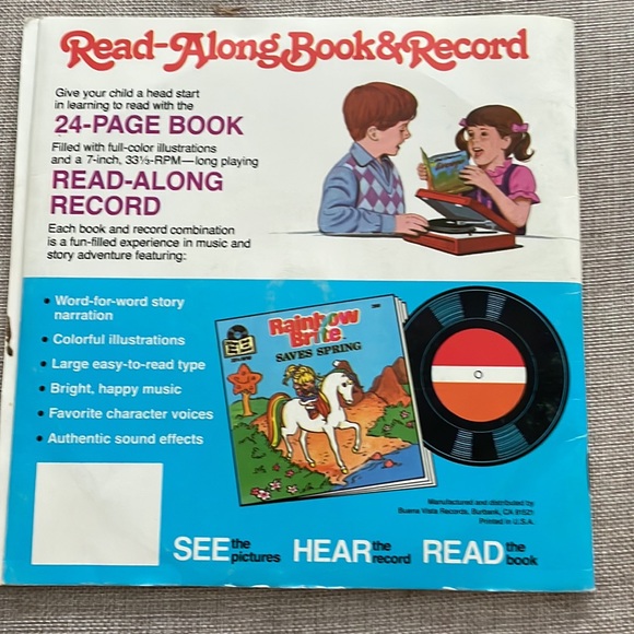 Rainbow Brite/ read-along book and record - Picture 3 of 3
